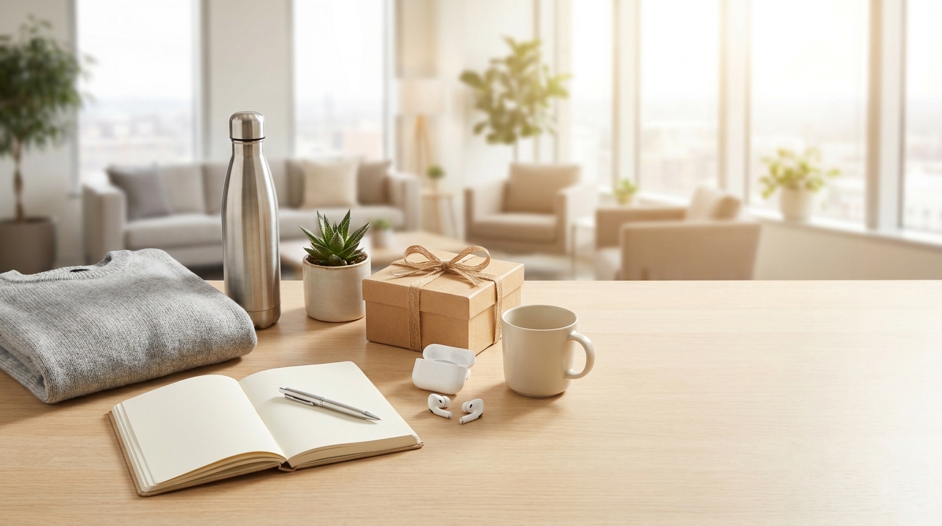 Personeelsgeschenken en medewerkercadeaus met logo van Ambidex
