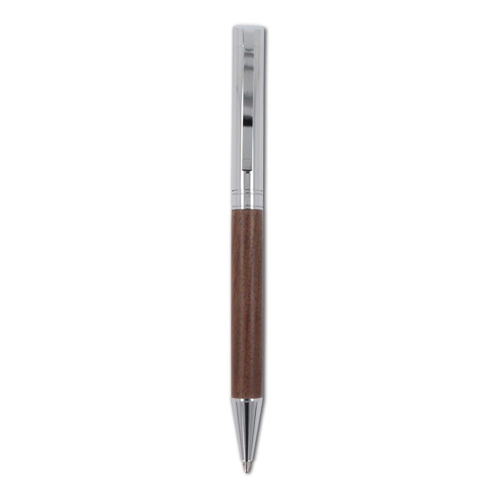 Balpen en rollerball set walnoot hout