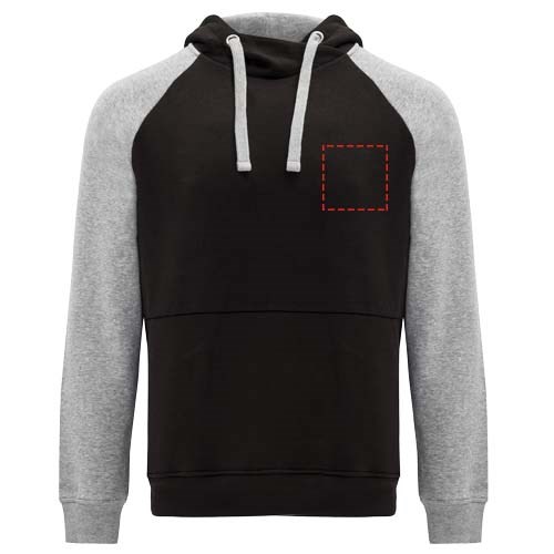 Badet 280 g/m² unisex tweekleurige hoodie
