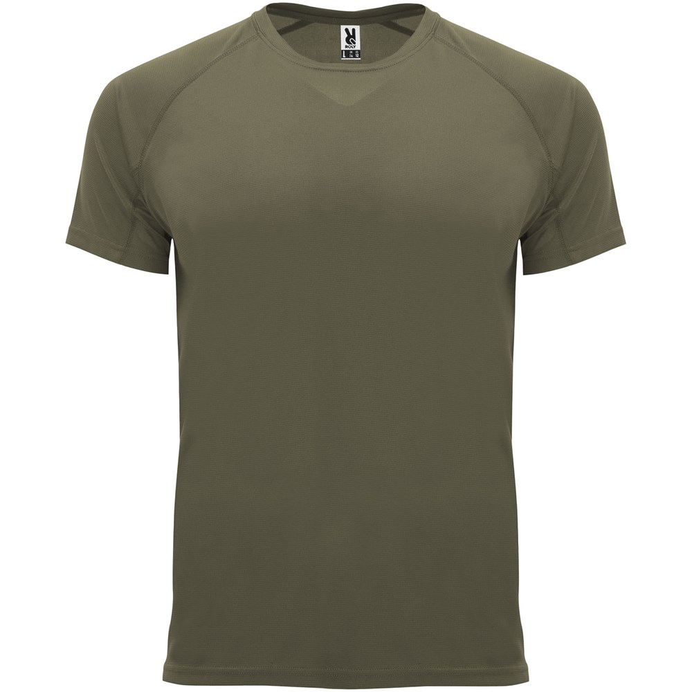 Bahrain 135 g/m² sportshirt met korte mouwen voor heren - Militair groen