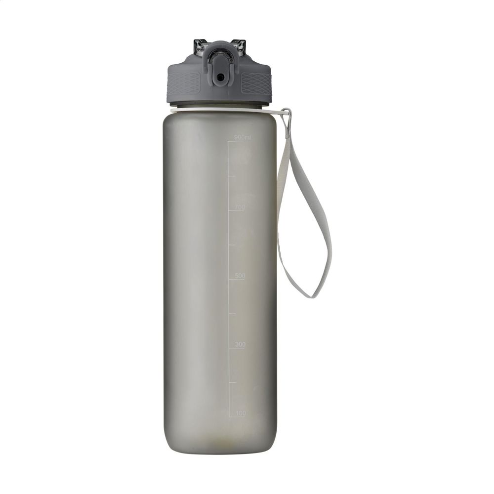 AquaSport RCS Recycled Water Bottle 1 L - grijs (± PMS Cool Gray 2C)