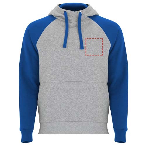 Badet 280 g/m² unisex tweekleurige hoodie