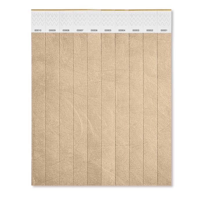  TYVEK - 1 Vel met 10 event armbandjes