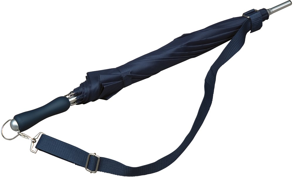 Falcone - Paraplu met schouderband - Handopening - Windproof -  100 cm - Marine blauw